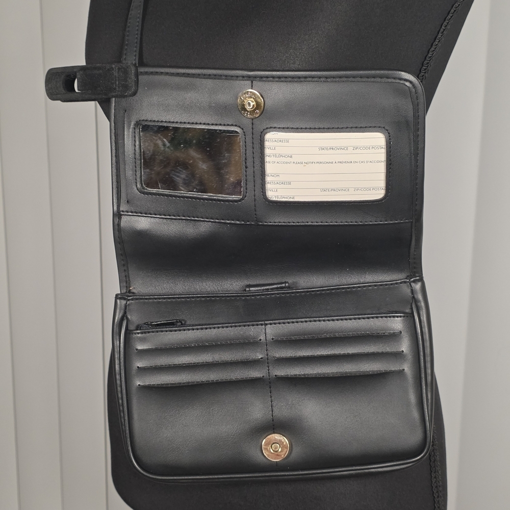 Coach 9375 Vintage Black Leather Organizer Crossbody — Made in USA - Picture 4 of 16